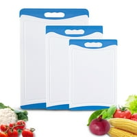 Set za rezanje 3, plastična ploča za rezanje za kuhinju sa sokom utor za sjeckanje više veličina za