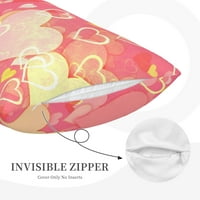 Super mekani pravokutni plišani jastuk, ružičasti romantični ljubavni komfor i ne-piljki skriveni zip