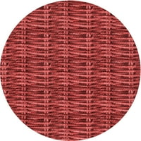 Ahgly Company Machine Persible Endoor Round Transicijske prostirke rajčice crvene prostirke, 3 'Round