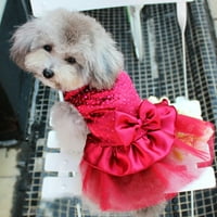 Taize Pet Dog Puppy Bow Gaze Tutu haljina suknja Mačja sekfica princeza odjeća za odjeću
