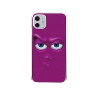 Toyella oslikana smiješna Emoji futrola za telefon Purple iPhone 11