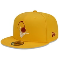 Muške novom erom Gold Cleveland Cavaliers City Edition Alternativno 59FIFFTY ugrađeni šešir