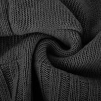 Ganfancp ženski kardigani Čvrsti kardigan vuneni džemper kardigan džepni rekreativni kardigan s dugim