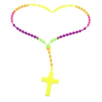 Multicolor silika gel perle prekrižene ogrlice katolicizam molitveni vjerski nakit