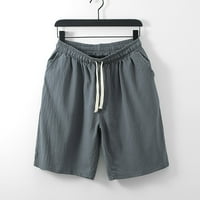 Wozhidaoke muški kratke hlače Muški pamuk Pet pantalone Ležerne prilike labave mlade japanske pantalone