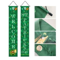 Par Viseći ukras ulova širokog primjena Poliester Green Leprechaun trijem potpisao sa domaćinstvom