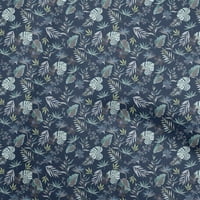 Onuone pamuk poplin twill mornarička plava tkanina tropska DIY odjeća za preciziranje tkanine za ispis