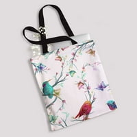 Ptice leptir cvjetni list grana platna na ramenu torbe torba torba za kupovinu