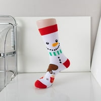 FVWitlyh čipke za žene za žene Božićni print Božićni poklon srednje čarape za muškarce i žene topla