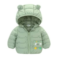 Zimski kaputi Djeca Toddler Baby Boys Girls Pokrivena jakna Slatka crtana kapuljača za toplu odjeću