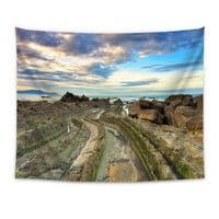 Popcreation turbibide Španjolska stijena Vodoočene kamenje zidni zid viseći prekrivač prekrivača tapiserija