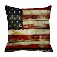 Izbliza američke zastava ploče za krevet na listu od jastuka Kućice