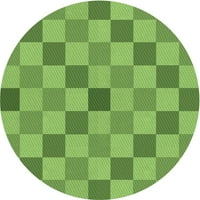 Ahgly Company u zatvorenom okruglom uzorkovima tamne limene zelene prostirke, 8 'krug