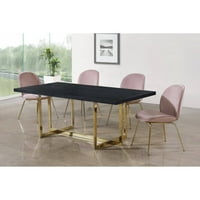 Meridian Furniture Inc Pariz Tapacirana stolica za ručavanje - set od 2