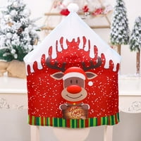Stolica za božićne ukrašavanje pokriva blagovaonicu Santa Claus Home Party Decor