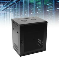 Nosač servera 12U Zidni montirani ormar za zaključavanje umrežavanja podatkovnih podataka za zaključavanje vrata crnog zida nosača servera