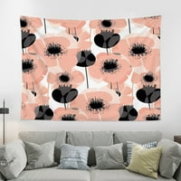 Odštampano cvjetno tapiserija poliester viseći tapiserije zidni viseći za dom, spavaća soba, radno mjesto,
