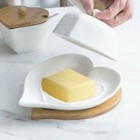 Lieteswe drvena ladica kreativna ljubav čisto bijeli maslac boramički maslac s poklopcem
