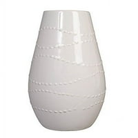 Velika 12 visoka bijela keramička vaza