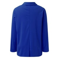 Pimfylm ženski blažeri Slim Fit Open Front Women Jacket Blue XL