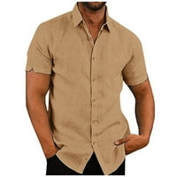 Corashan Muški ljetni casual tanki džepovi kratkih rukava s kratkim rukavima vrhunske bluze za plažu
