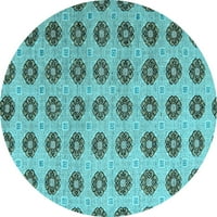 Ahgly Company u zatvorenom okruglom apstraktnoj svijetlo plavoj modernim prostirkama područja, 6 'okruglo