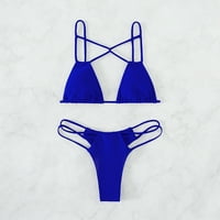 Yueulianxi Žene Solid Boja Bikini set Plivanje dva kupaća kupaći kostim