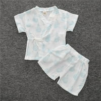 Daqian Plus Veličina Žene pidžami Čišćenje Dječje pidžame Ljeto Kratki rukav Housewear Boys Girls odijelo