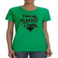 Volite moju bradu majicu sa tatom u obliku tatine žene -Image by Shutterstock, ženska velika