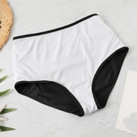 Žene kupaćih kostimi za čišćenje seksi bez leđih tiskanih ruffles kupaći kostimi Bikini Split kupaći