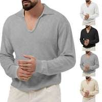 Muška majica s dugim rukavima Termalna košulja za majice posada Boja Nova vrha