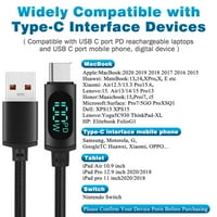 Urban USB C do USB C kabel 3,3ft 7A 100W, 2Pack, USB 2. TIP CAPLY CABLY FAST CANASION za Lenovo Z5,