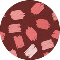 Ahgly Company u zatvorenom okruglom ružnom crvenim prostirkama od brusnice, 8 'krug