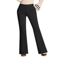 Hlače visokog struka za žene Ležerne prilike klasične hlače za plijen ured ureda dame istegnuti hlače