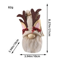 Kreativna ukrasa Tree Lutka lutka Hat Viseći mini pleteni ukrašen dekor Božićni poštanski sandučić
