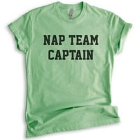 NAP TEAM kapetan majica, unise ženska muska košulja, lijena majica, majica, nap majica, heather jabuka zelena, srednja