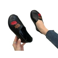 Ymiytan ženske ravne cipele Neklizajući natikači Udobne stanovi Radni klizni klizanje na ležernim cipelama