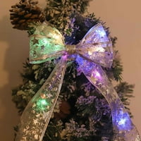 Božićni ukras LED vrpca svjetla božićna stablo ukrasi DIY čipkasti luk gudački svjetla DECORAC D M M