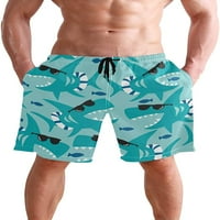 Muški modni cool stil multi plaža Hlače plivanja DUGNKS Brzi suvi povremeni poliesterski šorc sa džepovima