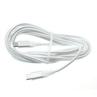 Bijela 10FT Duga izdržljiva pletena tipa Type-C za sinkronizaciju kabela USB žica USB-C kabel [brzo