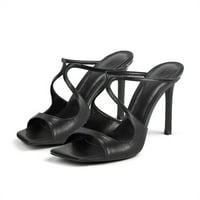 Sandale za trgujske otvorene nožne žene koje su prekrižene kaiševe visoke cipele s visokim potpeticama
