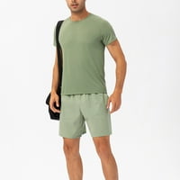 Košulje za muškarce Proljeće Spring Labavi trčanje SpeedSit znoj koji apsorbira prozračnu fitnes ležernu majicu kratkih rukava