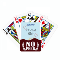 Kina Port City Sign Art Deco Fashion Peek Poker igračka karta Privatna igra