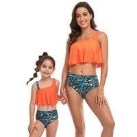 GDFUN Žene Porodica Mama i Kid odštampani grudnjak Bikini set kupaći kovice za kupaće kupaći kostim