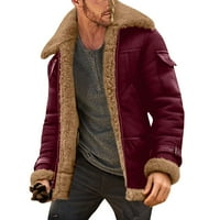 Zimska jakna s čašama debela jakna za muškarce Zimski muškarci plus veličina zimski kaput rever ovratnik