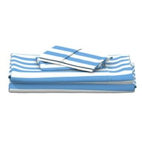 pamučni listovi, puni set - obalna plaža Plava bijela kabanska košulje šator Retro Velika skala