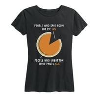 Instant poruka - Pumpkin Pie Chart - Grafička majica za žensku rukav