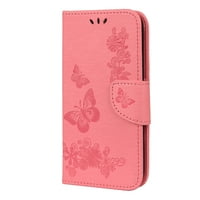 iPhone Pro Case Colet, iPhone futrola, allytech Slim Fit PU kožna leptir reljefnog sklopivog štanda