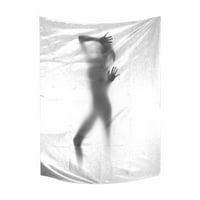 Smiješna silueta sjena seksi ženske kopitari zidni viseći umjetnički pamučni posteljina kaiševima za