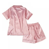 Monfince Ljeto Kid Pajamas setovi slatko osvježavajuće cool svilene pidžame Dječje djece mekih kratkih
